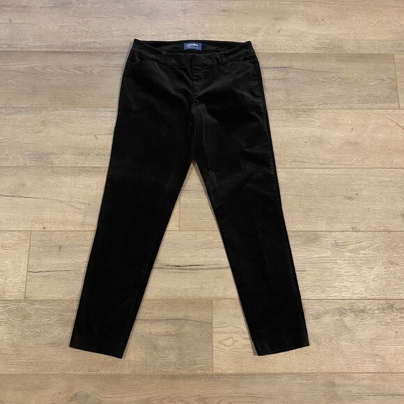 Old Navy Pixie Velour Pants ~ Sz 2R ~ Black ~ Mid Rise ~ 26.5" Inseam - Picture 2 of 7